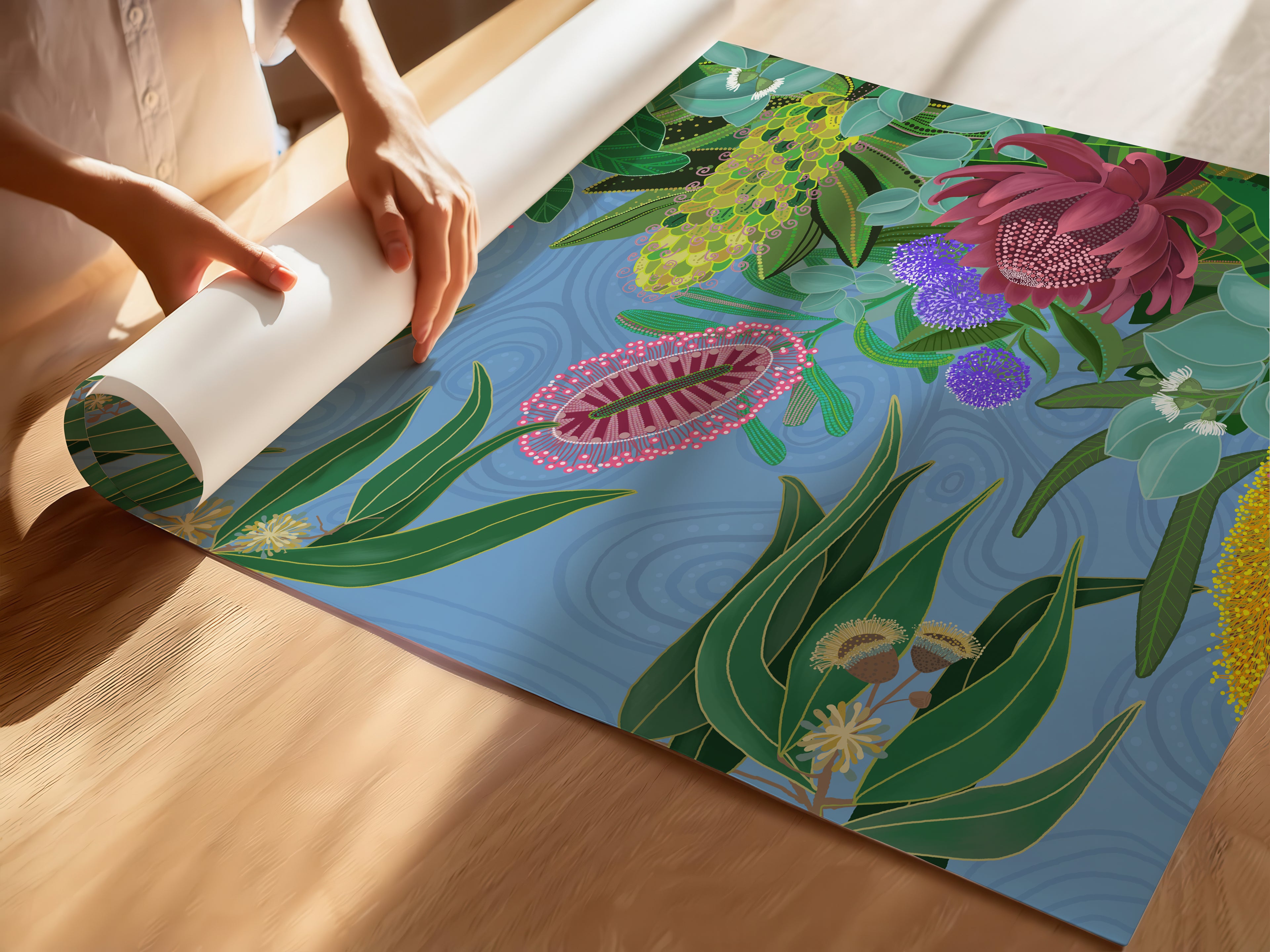 Riverina Gums - Rolled Paper Print