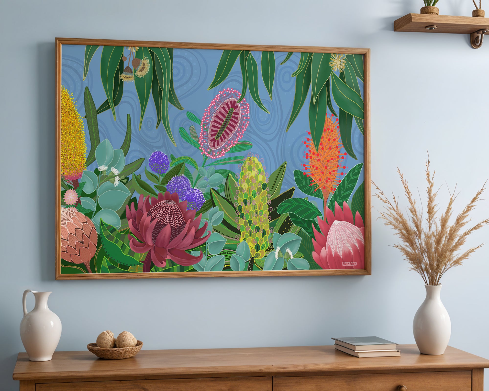 Riverina Gums - Rolled Paper Print