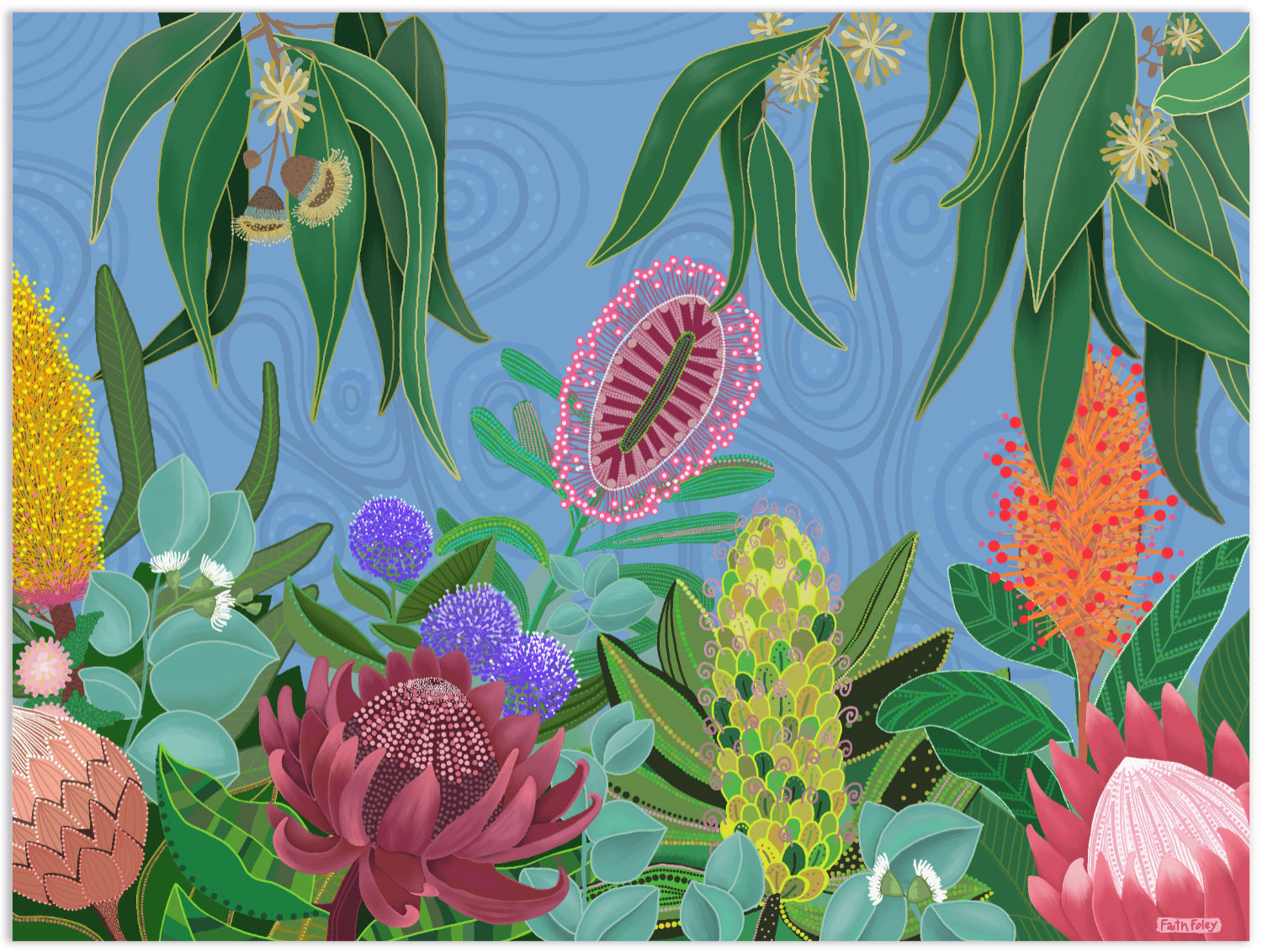 Riverina Gums - Rolled Paper Print