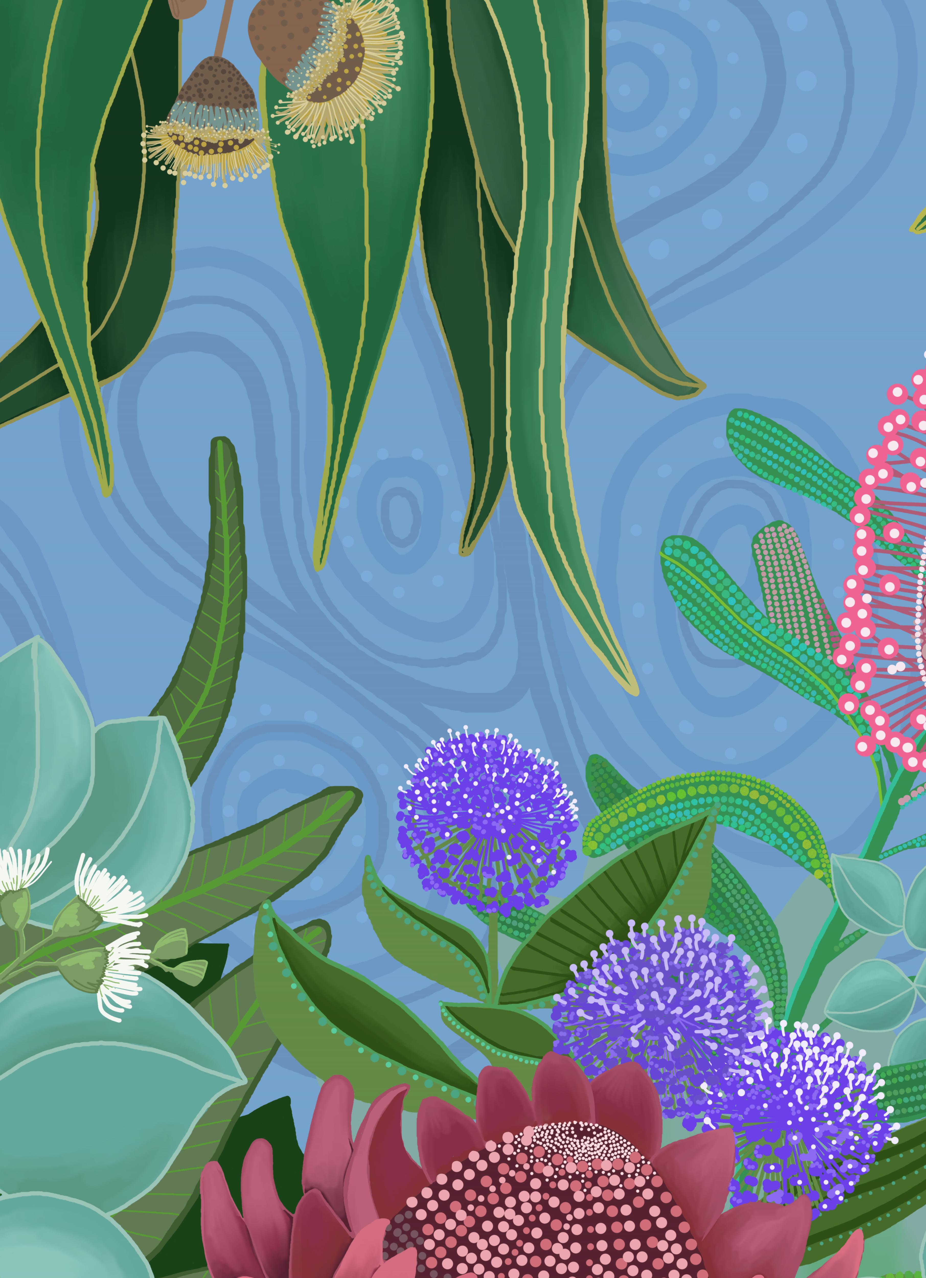 Riverina Gums - Rolled Paper Print